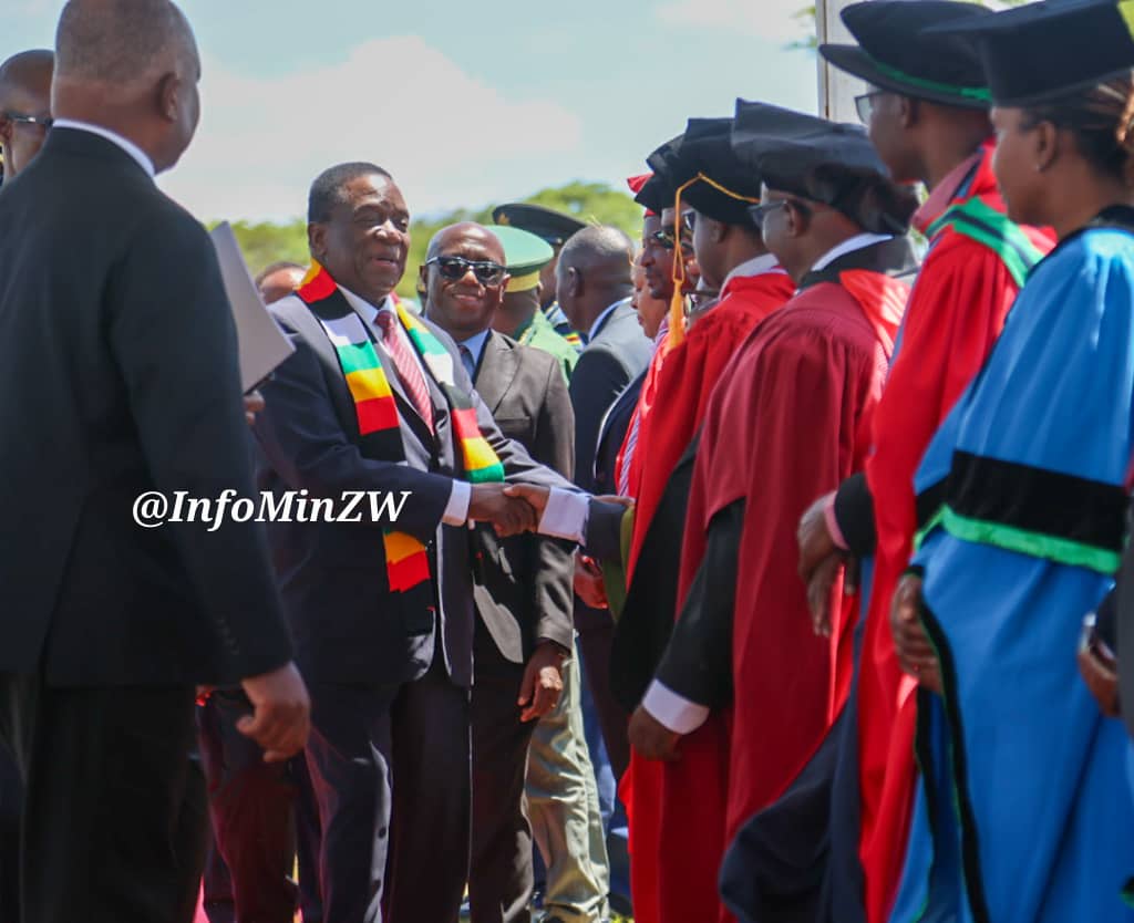 chrissy10charu's tweet photo. His Excellency President@edmnangagwa has arrived at the MUAST Campus in Marondera
#MUAST https://t.co/WQBjPh8mw9