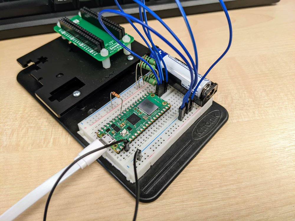 Kitronik's tweet image. Learn how to make a battery voltmeter with a Raspberry Pi Pico and Python.

kitronik.co.uk/blogs/resource…

#raspberrypipico #pythonprogramming