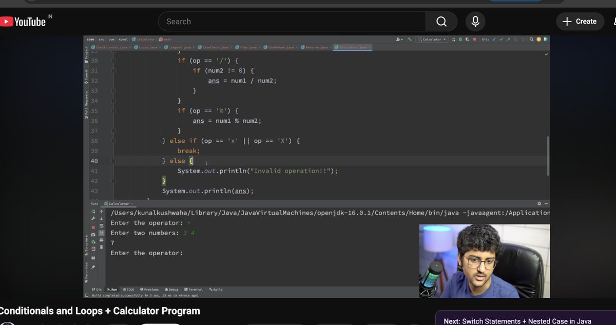 aman_raj_x's tweet image. #Day2 of dsa with @java  from @kunalstwt 
Learnt basic maths questions qustions using conditionals loops and switch