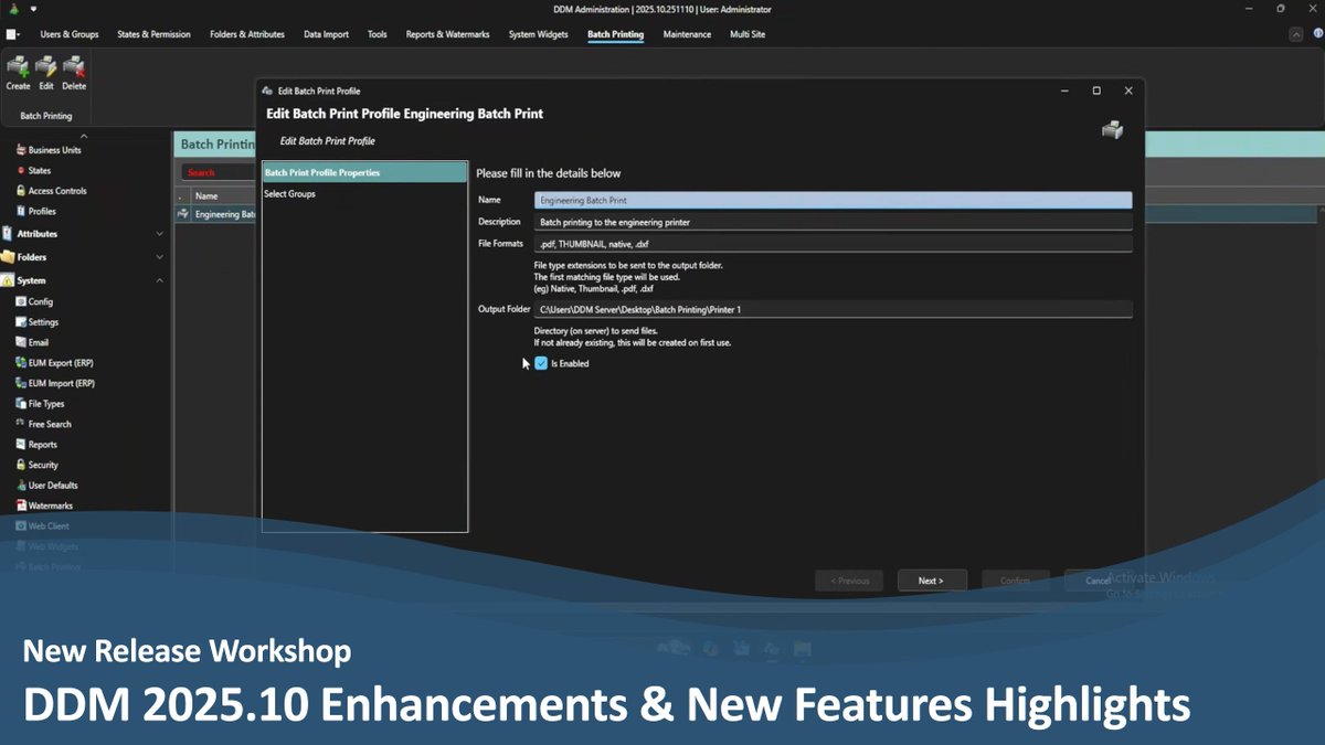 Our latest workshop explored the DDM 2025.10 release, bringing a wide range of updates across the platform.

📺 Watch the full session: buff.ly/yDdYDXM
📖 Release Notes: buff.ly/jhSNvJw

#PLM #PDM #CAD #datamanagement #documentmanagement #cadmanagement