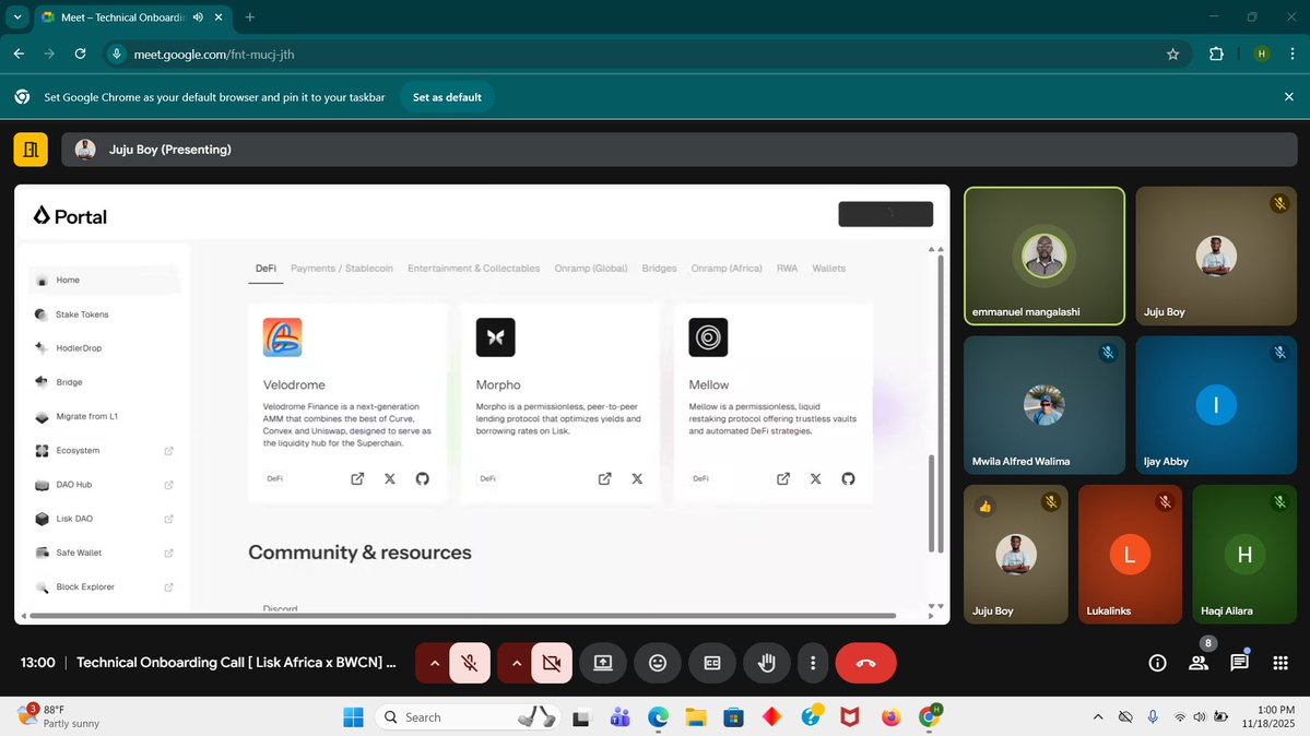HaqiAilara's tweet image. Few days ago, me and my fellow @LiskAfrica Ambassadors @jujuboyNFT and @Ijay_js held an official @LiskHQ onboarding call with @walima_1, @Lukayooma and other members of @bwcn2023. They got introduced to the inner workings of the Lisk ecosystem, alongside its potential of making…