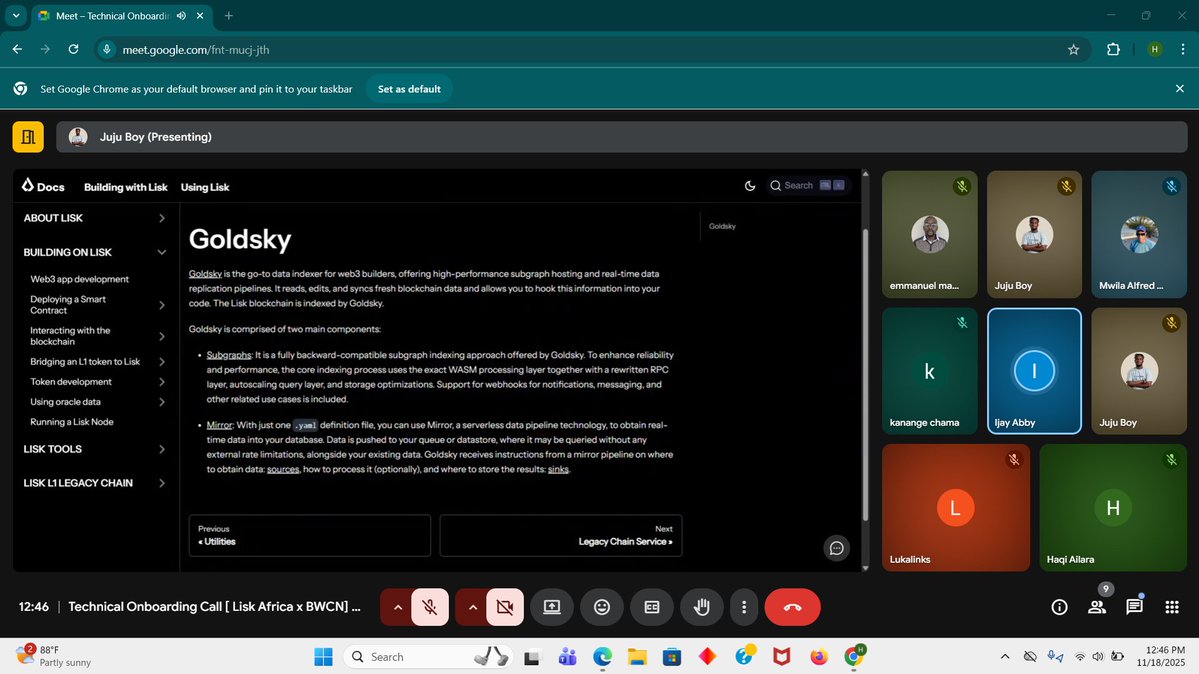 HaqiAilara's tweet image. Few days ago, me and my fellow @LiskAfrica Ambassadors @jujuboyNFT and @Ijay_js held an official @LiskHQ onboarding call with @walima_1, @Lukayooma and other members of @bwcn2023. They got introduced to the inner workings of the Lisk ecosystem, alongside its potential of making…