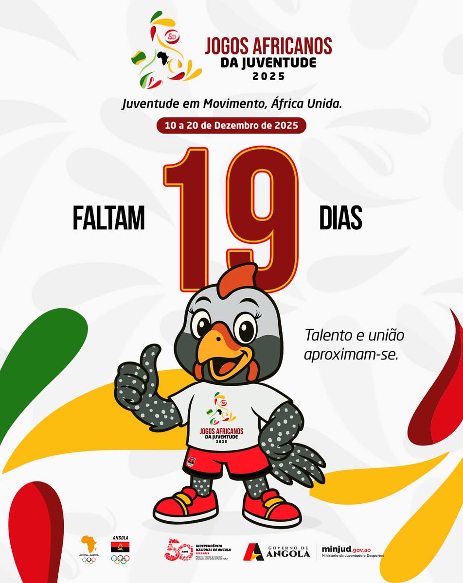 AcnoaAnoca's tweet photo. JJ -19 #jaj2025 #Angola2025 https://t.co/GYmHmpHfgU