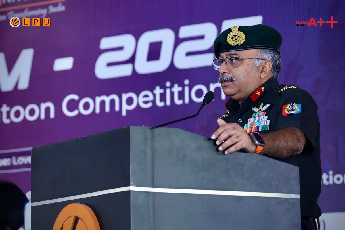 lpuuniversity's tweet photo. SANGRAM 2025 lit up our #LPUCampus with unmatched NCC spirit!
In the presence of Brig. A. K. Bhardwaj, our Alpha, Bravo, Charlie & Delta platoons showcased discipline, teamwork and leadership.
Big salute to Charlie Platoon—All-Over Champions!
#LPUNCC #SANGRAM2025 https://t.co/I3kadb9oY5