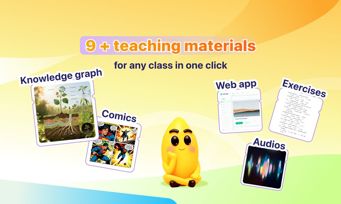 A9AI_AI's tweet photo. 💡Why use Grain AI?
✅ 9+ teaching materies ready in 1 click
✅1 minute from ideas to compete lessons
✅Turn topics into comics, audios, web apps, etc
✅Templates are on the way...
The fastest way from idea to ready-to-teach content.
Best for teachers &amp; schools, etc
#edtech https://t.co/rNLC4LvMSh