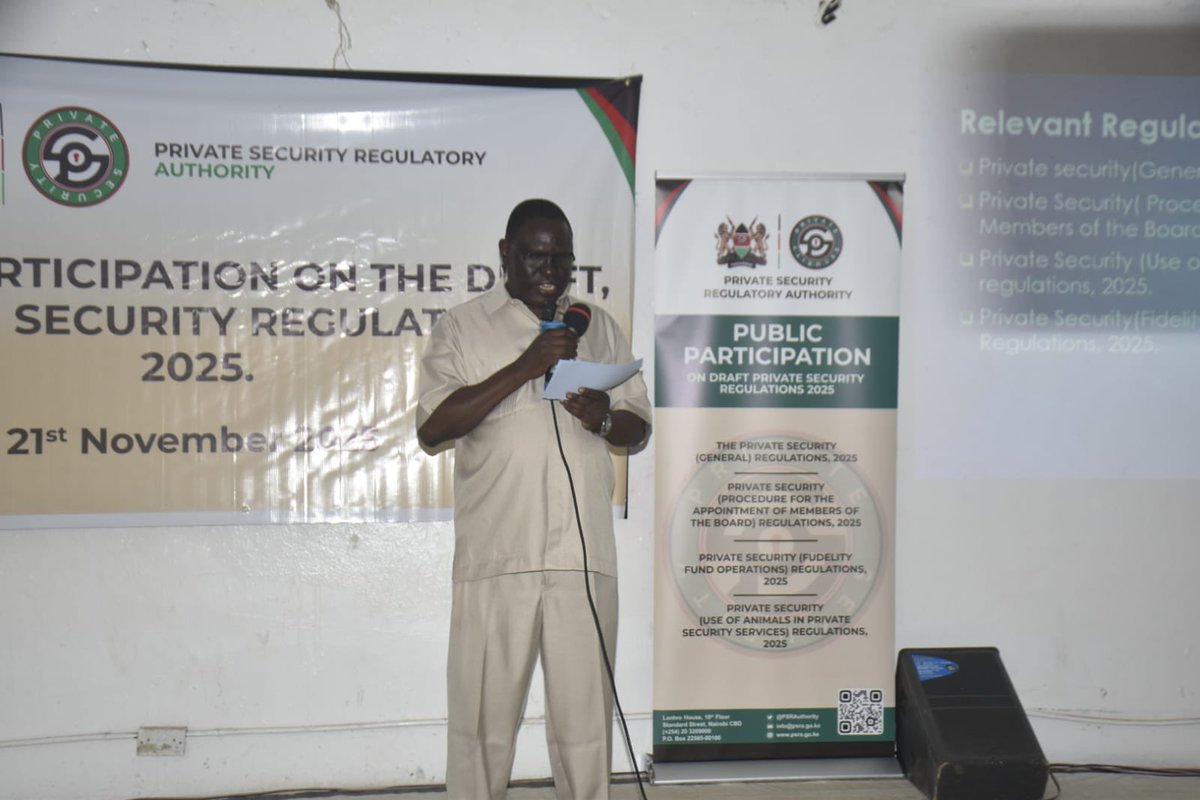 Private Security Regulatory Authority tweet media