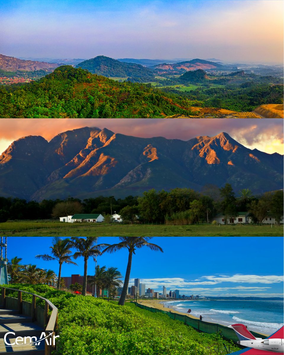 Outeniqua chill or Durban heat? 🌡️

You don't have to pick sides. Fly from the mountains to the sea in less time than it takes to watch a movie.

cemair.co.za

#CemAir #Morefromyourairline #FlyCemAir #TravelNice ⛰️🏖️
