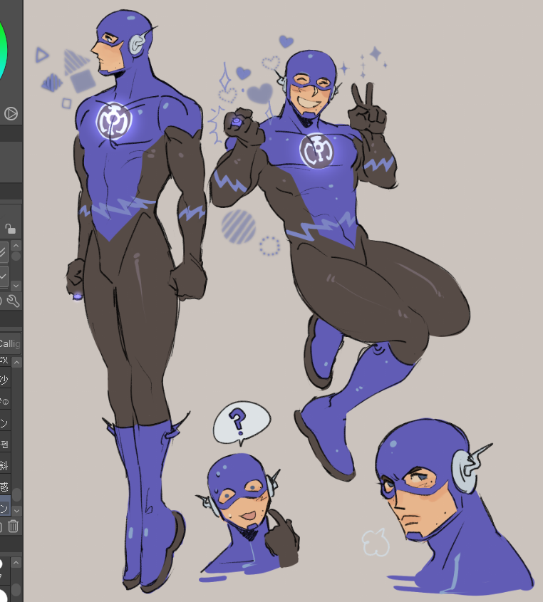 fantastictorchy's tweet photo. big fan of blue lantern barry https://t.co/lc73vLKCi5