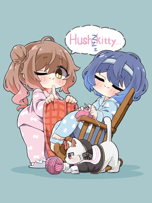 猫は陰で糸を引く…