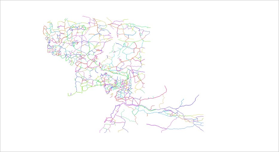 idoklein1's tweet image. #30DayMapChallenge 
#שלושים_ימי_מיפוי
יום 18 (באיחור): בעיות בטופולוגיה של הקידוד של רשת הדרכים של הארץ התיכונה של טולקין, רכיבים שונים בגרף של רשת הדרכים