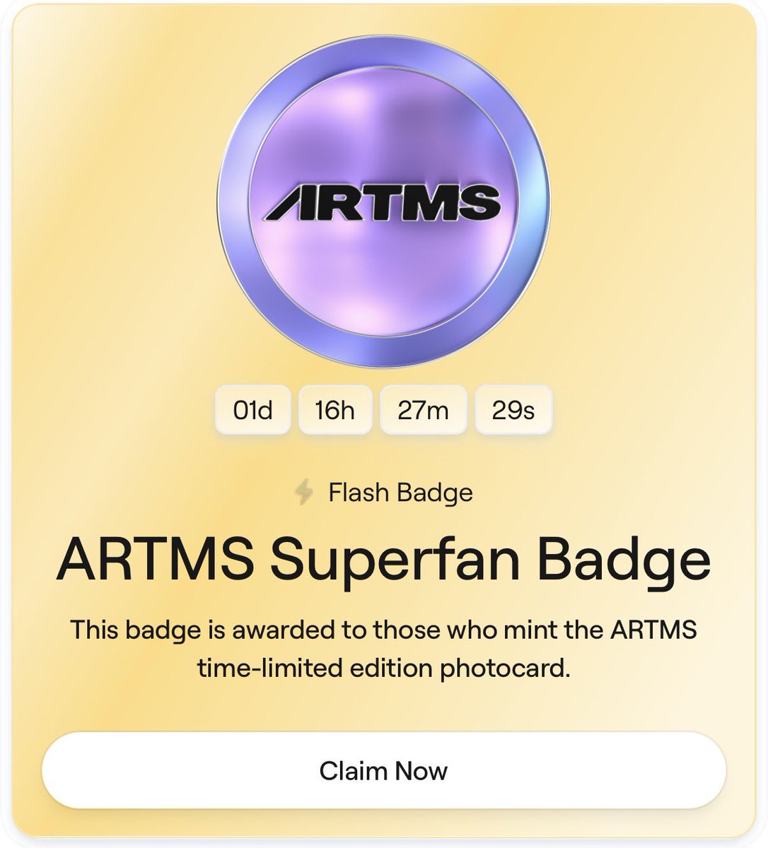 New badge who dis?

<a href="/AbstractChain/">Abstract</a> 
<a href="/official_artms/">Official ARTMS</a>