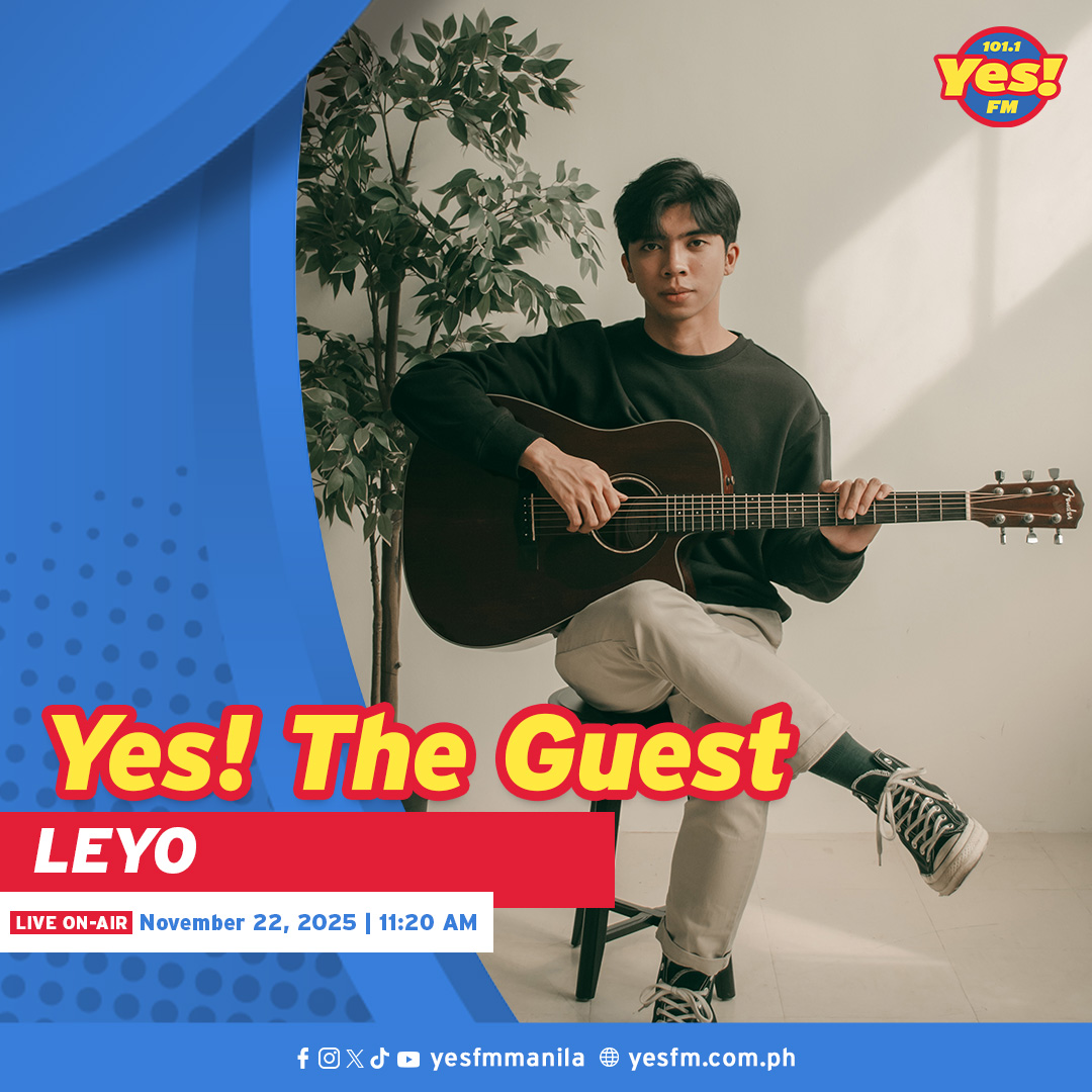 Samahan mo na si Maria Morena BUKAS na mag-chill ON-AIR kasama si @leyopols with his single, 'PANIWALAAN!' 😍 #LEYOonYesFM