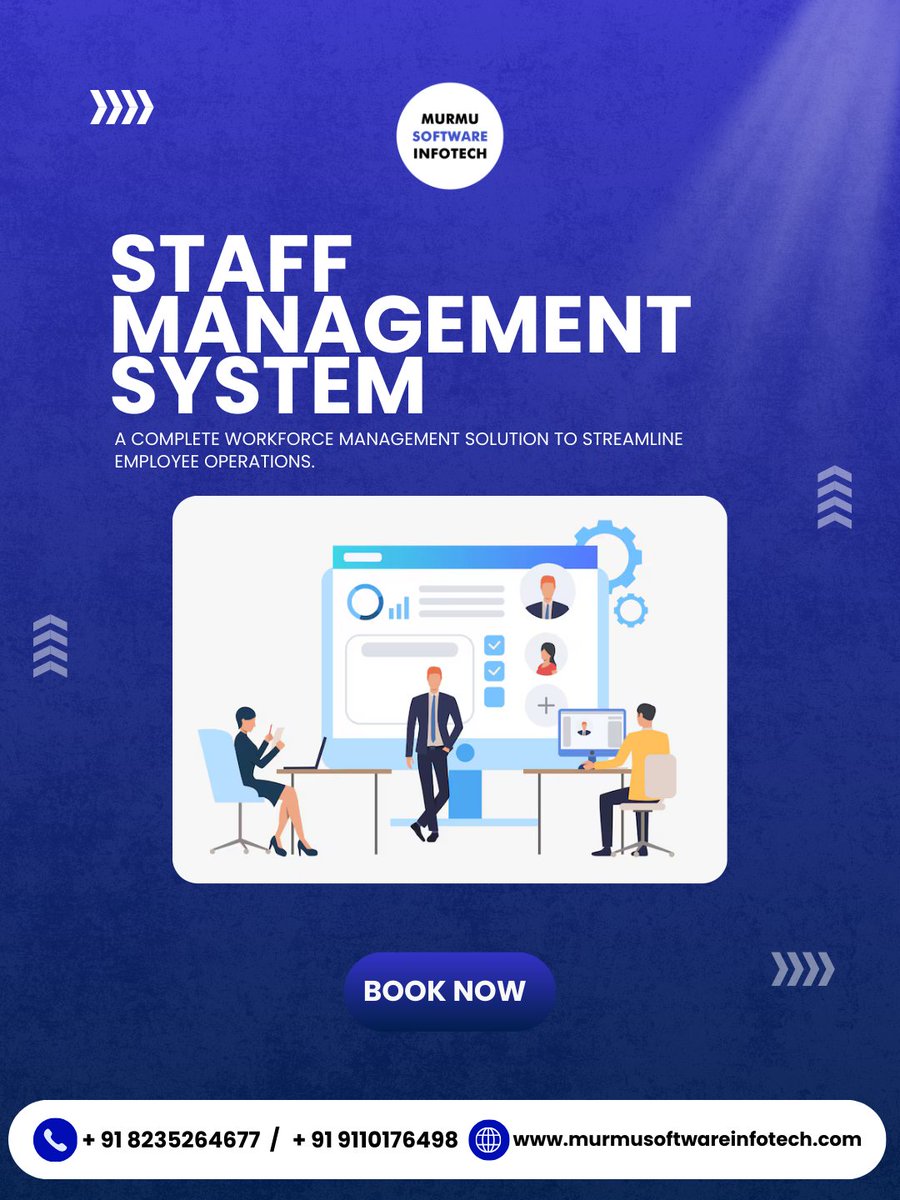MurmuSoftware's tweet image. Manage Your Staff Automatically — Even When You’re Away
Running a business shouldn’t mean micromanaging every single employee. Imagine having a smart system that tracks attendance

📞 +91 91101 76498
🌐 murmusoftwareinfotech.com

#StaffManagementSystem
#WorkforceAutomation