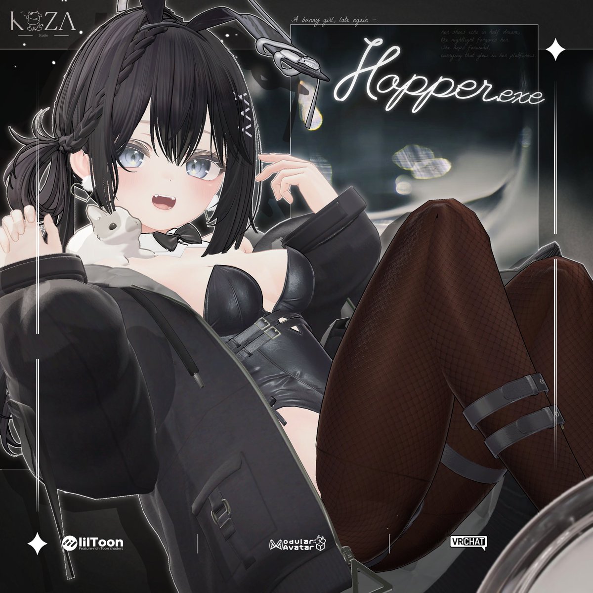 Kazawappa's tweet image. ✨発売キャンペーン✨

【2025年11月21日 18時】より
新作『𝗛𝗼𝗽𝗽𝗲𝗿.𝗲𝘅𝗲』発売します！✨

BOOTH:
🔗 kazawappa.booth.pm/items/7626901

RTしてくれた方の5名様に、
フルセットをプレゼントします。
ゆるく参加してもらえたら嬉しいです～
締切：11月26日, 24:00

#VRChat  #booth_pm