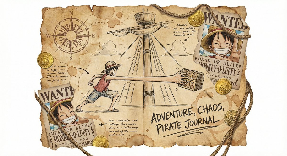 The worn captain's logbook