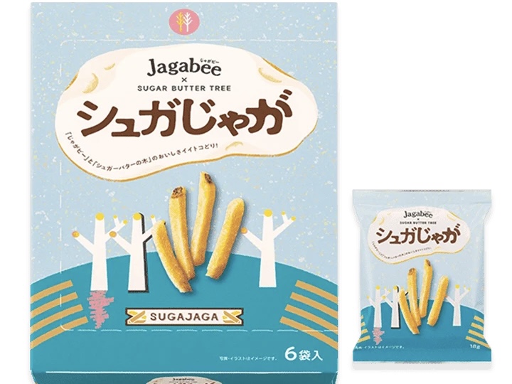 hacchisweets_'s tweet image. 1/19までの期間限定。東京駅で見つけた神コラボ。シュガーバターの木×Jagabeeの「シュガじゃが」が美味しすぎて震えた。キラキラ砂糖でドレスアップした、カリッサクッホクッのじゃがビー。甘じょっぱの最強タッグに完敗した。食べなかったら絶対後悔する…