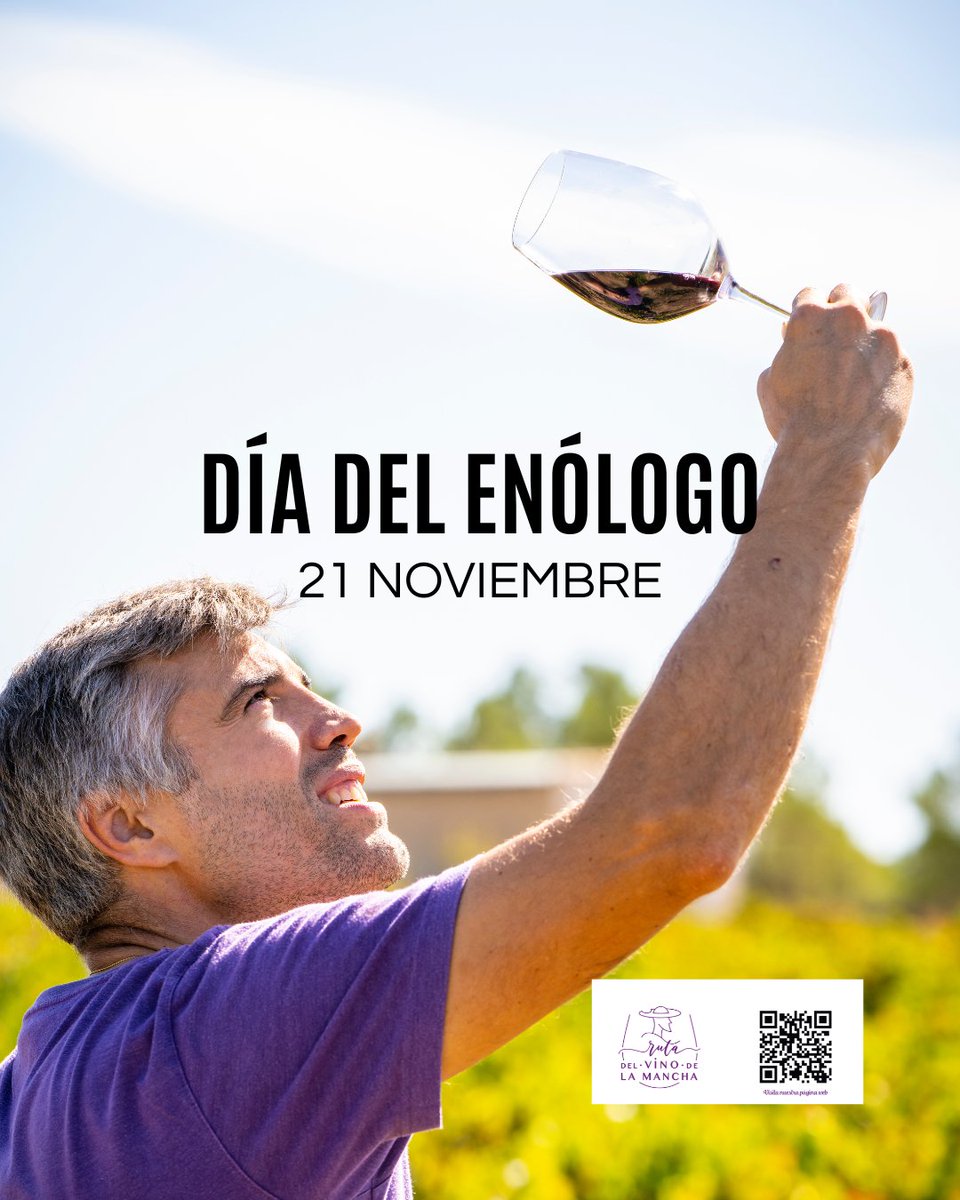 🍇🔬
Porque sin ellos, el cultivo de la vid y la elaboración de nuestros vinos no sería posible
Por encontrar siempre el equilibrio entre la ciencia y la sensibilidad GRACIAS

🍷Feliz día del enólogo🍷 Y ahora a celebrarlo con una escapada a la #rutadelvinodelamancha
@enologosclm