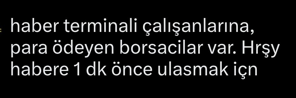 Bloomberg, matrix, isyatrm + gedik gibi (finans haberleri + kap bldirimlerini) izleyen sirketler var. Bu şirketlerde bu işi yapan 40-50 bin maaşlı  emekçiler var. Ogrendikleri haberi, sirket sayfasnda yayinlamadan once 2-3dk bekliyolar. O, dk'lar milyon$ değerinde