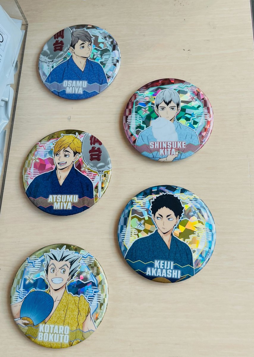 ハイキュー 缶バッジ ハイキューウィーク 仙台 佐野プレミアムアウトレット ハイキュー!!ウィーク