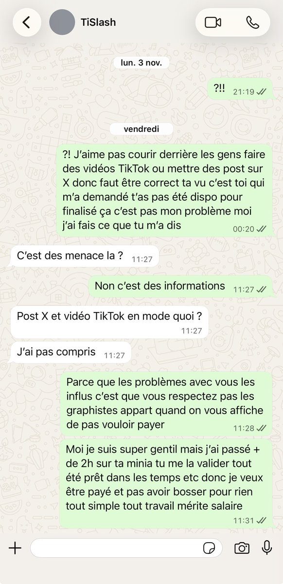 aezo_ytb's tweet image. Bon malheureusement vu que j’ai pas de visibilité ici personne n’a vu mon ancien tweet j’ai fais une #miniature pour le youtubeur TISLASH le 31 octobre on est le 21 novembre et j’ai toujours pas été payé malgré plusieurs relance faite que ce tweet soit vue pour qu’il réagissent