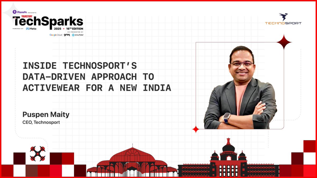 tech_tart's tweet image. TechnoSport is blending tech and textile to make performance wear for everyday Indians, proving innovation isn&apos;t just digital-it&apos;s how we move, sweat, and live!  yourstory.com/2025/11/techno…