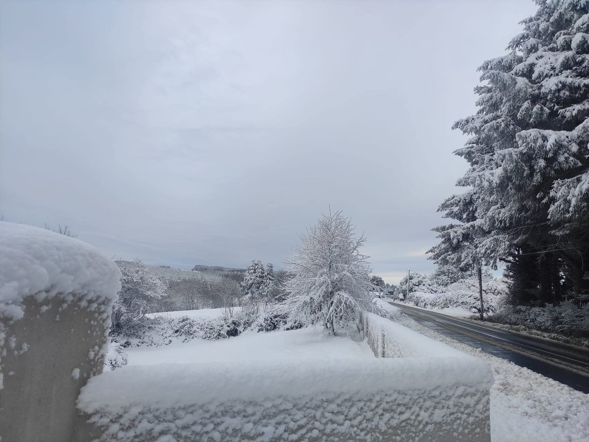 On this day in 2024, heavy snow blanketed parts of the west as Storm Bert tracked to the north of Ireland. This was the scene in County Clare.