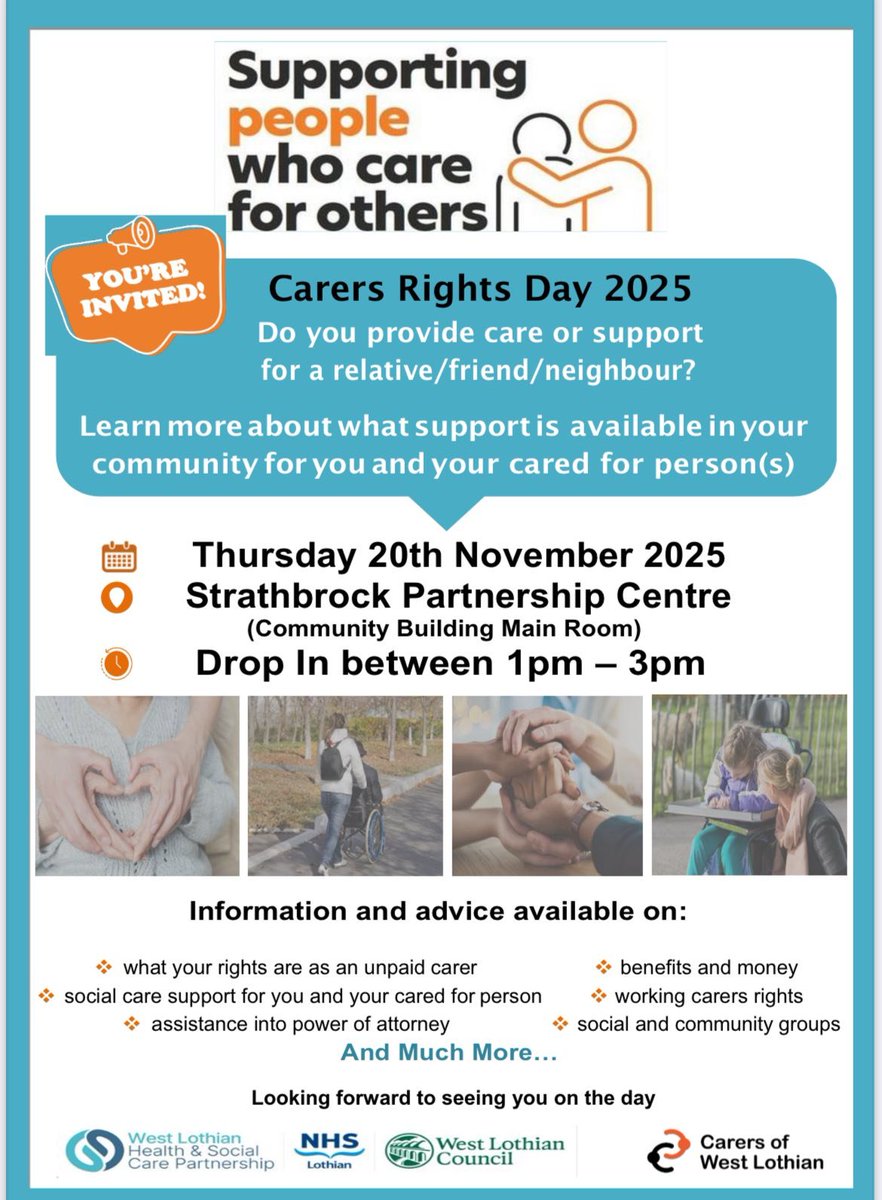 TransportHc's tweet photo. We had a really busy afternoon at the West Lothian Carers Rights Event in the Strathbrock Partnership Centre Broxburn.
Lots of organisations working together sharing information and advice in order to help and support people who care for others.
#westlothian
#SupportingCarers https://t.co/P31ukUm7JF