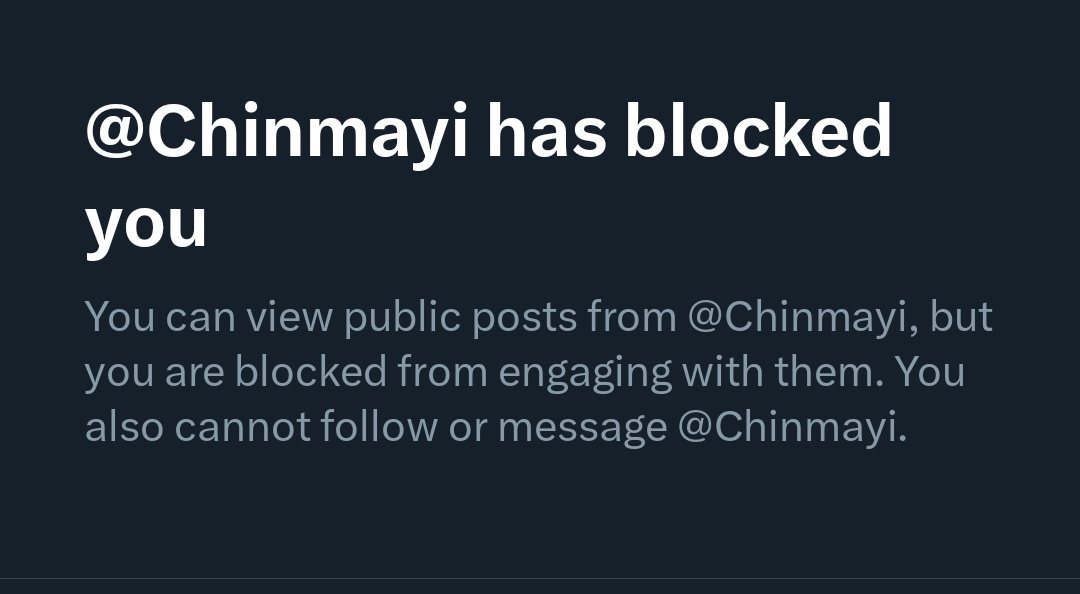 BharathCosmos's tweet image. If you can&apos;t answer just block them!!!! 

Bravo 👏🏻 @Chinmayi