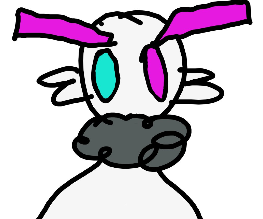 chalmcal's tweet image. didn&apos;t know if I should of made the antennae pink like in your pinned ref or purple like your pfp so have both zzz