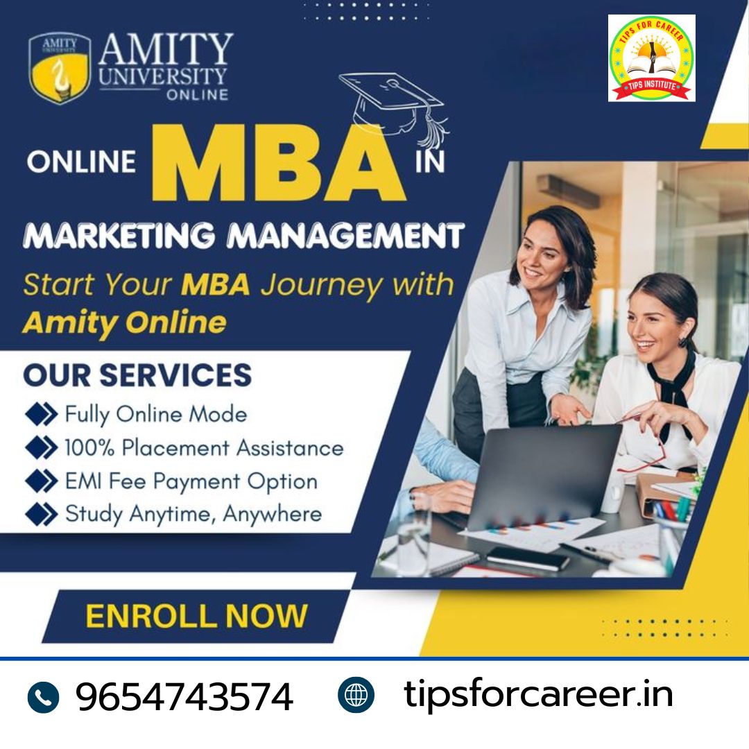 tipseducation7's tweet image. Online MBA in Marketing Management – Amity University Online
🔥 Program Highlights

✔ Fully Online Mode

✔ 100% Placement Assistance

✔ EMI Fee Payment Option

✔ Study Anytime, Anywhere

✔ Learn with Expert Faculty &amp;amp; Modern Learning Platform
📱 9654743574

#WorkAndStudy