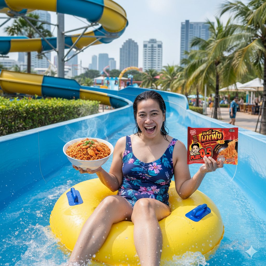 pornchanok30's tweet photo. 🇹🇭 เที่ยว(ทิพย์)ทั่วไทย ไปกับบะหมี่มาเฟีย! 🌶️🤖
อยากพกบะหมี่มาเฟียไปตั้งหม้อเปิดตี้ที่สวนสยามทะเลกรุงเทพ
เพราะจะได้ใช้เวลาร่วมกับลูกหลานได้เล่นน้ำสนุกๆและมากินของอร่อยๆเด็ดๆด้วยกัน
#MafiaAIChallenge #เที่ยวทิพย์ทั่วไทยกับบะหมี่มาเฟีย #KopegFood https://t.co/uuaJzEaO6h