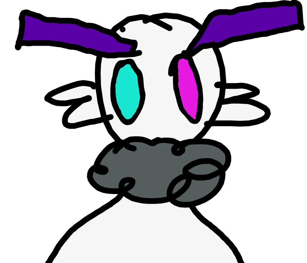 chalmcal's tweet image. didn&apos;t know if I should of made the antennae pink like in your pinned ref or purple like your pfp so have both zzz