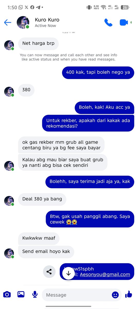 kshahrehwar's tweet photo. Guys, Solus tutup dulu ya soalnya ketipu jual akun HSR 400k. Habis sekitar 1,2 juga. Agak depresi... Mungkin boleh terror si penipunya. Atau kalau ada yang tau jasa hb boleh bantuin aku... 

Ini nomornya ya: 0882018344179

#zonauang #zonaba #penipuan https://t.co/t6ppzQ9P8p
