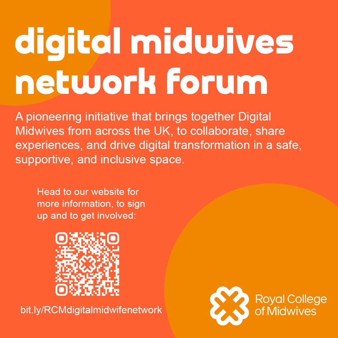 MidwivesRCM's tweet image. We have recently launched the Digital Midwives Network Forum. This is a pioneering initiative that brings together Digital Midwives from across the four UK nations. 
Head to our website to read the bios of those on the forum and to learn more: buff.ly/6Q8pBCR