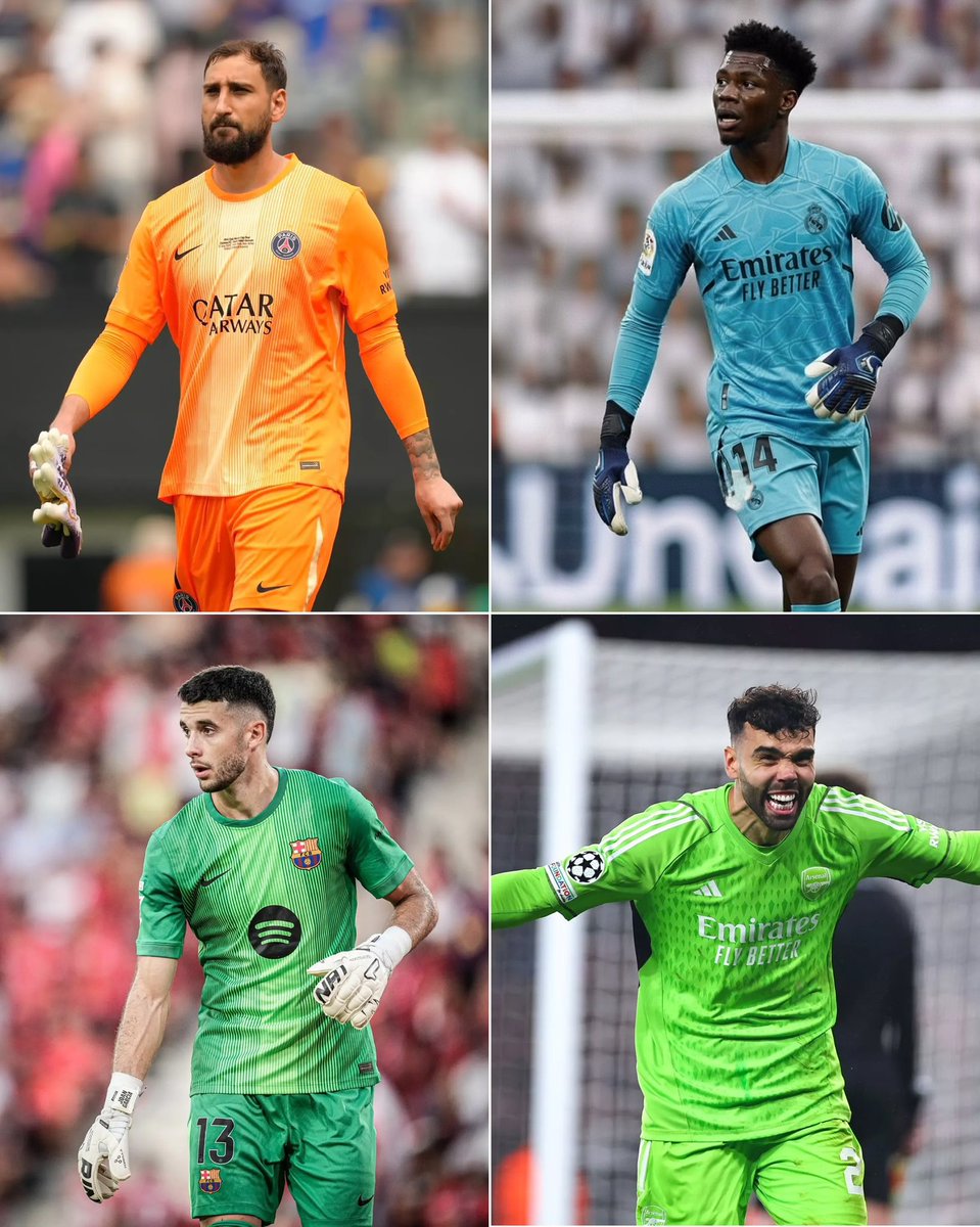 theberneese's tweet image. Top 4 goalkeepers in Europe this season