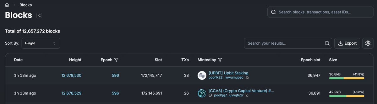 Wiiinnie's tweet image. No blocks (and therefore no transactions) being processed by #cardano at the moment? 👀 #ada $ada