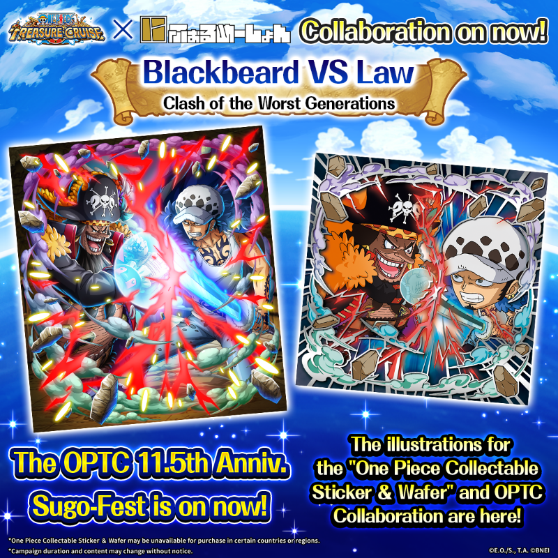 LeakyEye's tweet image. The 11.5th Anniv. Sugo-Fest! is currently live in-game! 🔥🔥

Celebrate by joining the ongoing "#OPTCCollectableStickerWaferCollab" Post Campaign!

👇 Try again 👇
x.com/ONE_PIECE_TC/s…

#ONEPIECE #OPTC