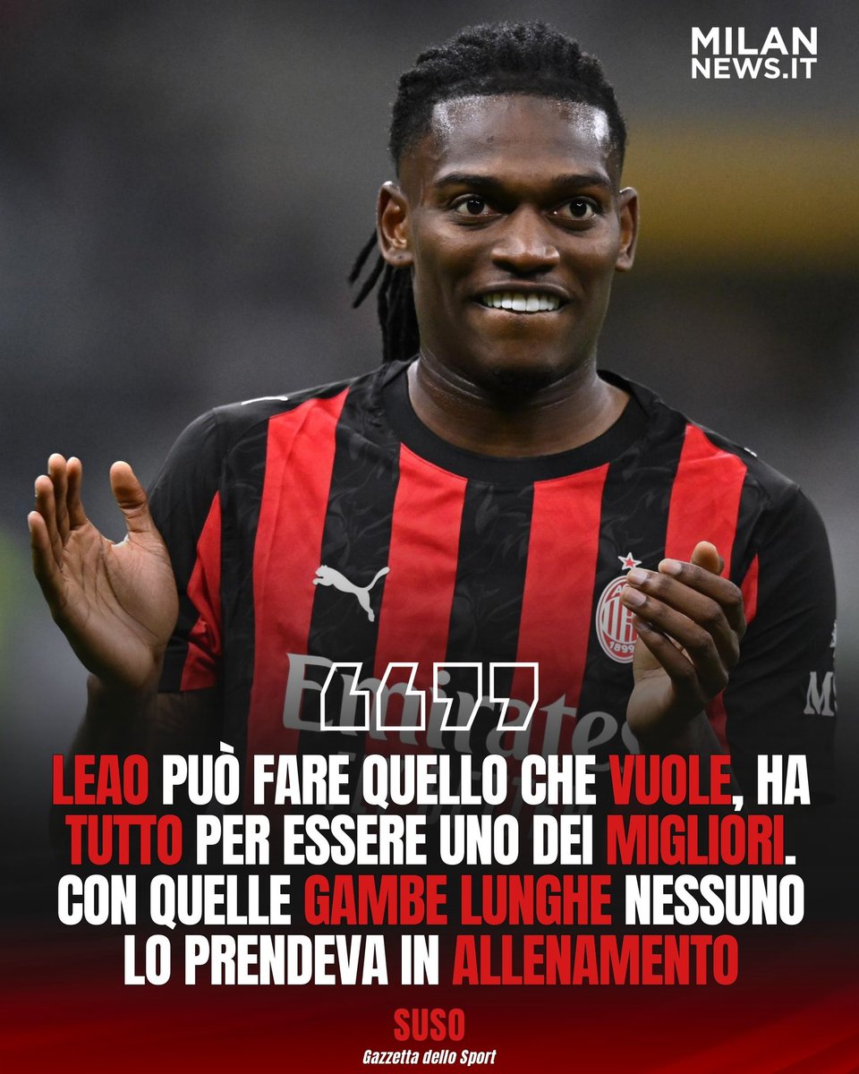 MilanNewsit's tweet image. 🇪🇸🔴⚫️ 𝙎𝙐𝙎𝙊 𝙀 𝙄𝙇 𝙈𝙄𝙇𝘼𝙉

Intervistato dai collegi de La Gazzetta dello Sport, #Suso è tornato a parlare di #Milan a due giorni dal derby, svelando un particolare retroscena di mercato sull’#Inter dicendo anche la sua su #Allegri e #Leao, suo ex compagno.