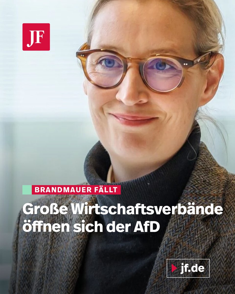 Schwarz-Rot verliert das Vertrauen der Wirtschaft – und die Umfragen bestätigen den Trend. Jetzt gehen zwei einflussreiche Wirtschaftsverbände auf Distanz zur Regierung und suchen erstmals den Kontakt zur AfD. Mehr dazu: jungefreiheit.de/wirtschaft/202…