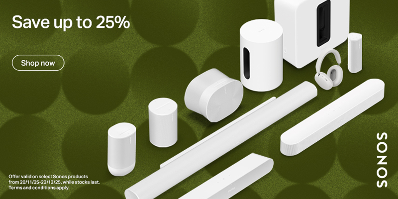 SoundcraftHiFi's tweet image. Save up to 25% across @Sonos this Black Friday!

Sale now on 🔗
soundcrafthifidirect.com/collections/so…

#Sonos #BlackFriday