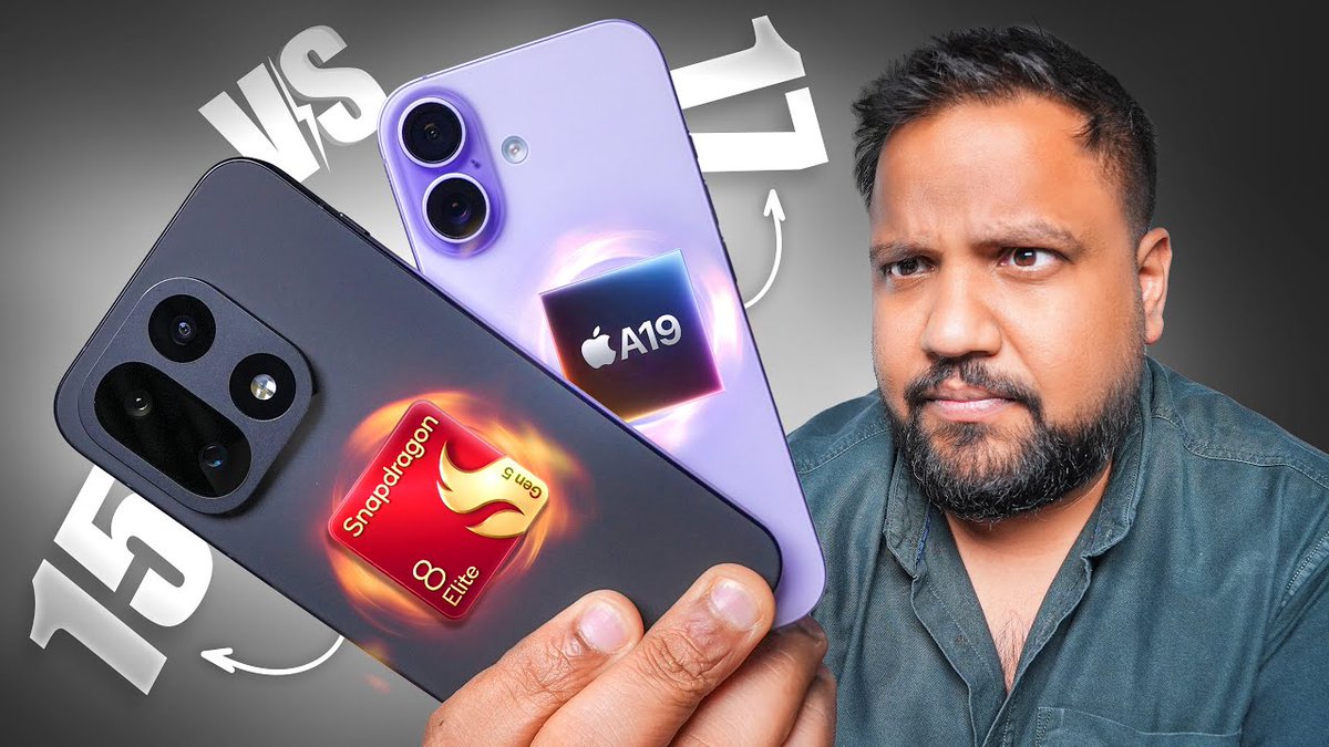 trakinenglish's tweet image. OnePlus 15 vs iPhone 17 Performance Comparison - Apple Is In Trouble!

Watch here: youtu.be/ucef-tEsEWM?si…

@r3dash

#OnePlus15 #iPhone17 #PerformanceComparison