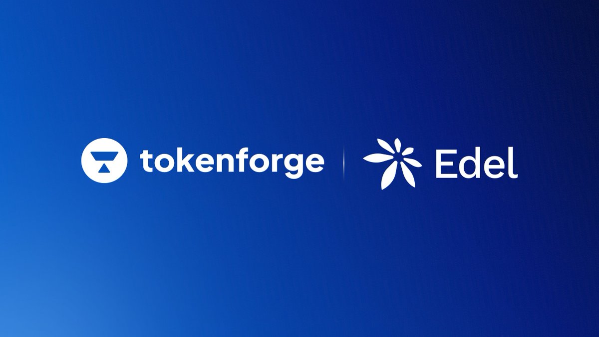 tokenforge's tweet image. Partnership Announcement
 
 We are pleased to announce our partnership with @edeldotfinance.

Edel is a decentralized, non custodial protocol that turns tokenized equities into income generating assets. Instead of brokers capturing the majority of securities lending revenue, Edel…