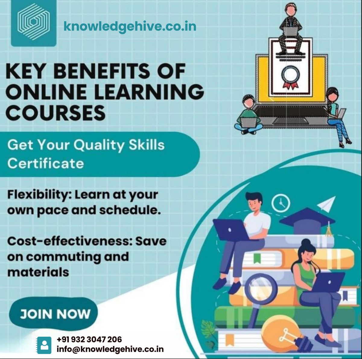 knowledgehive37's tweet image. Learn smarter, grow faster with Knowledge Hive! 💻🚀
Study anytime, gain in-demand tech skills, build real projects &amp;amp; earn global certifications.
Join a worldwide community and level up your career today!
#KnowledgeHive #UpskillNow #FutureReady