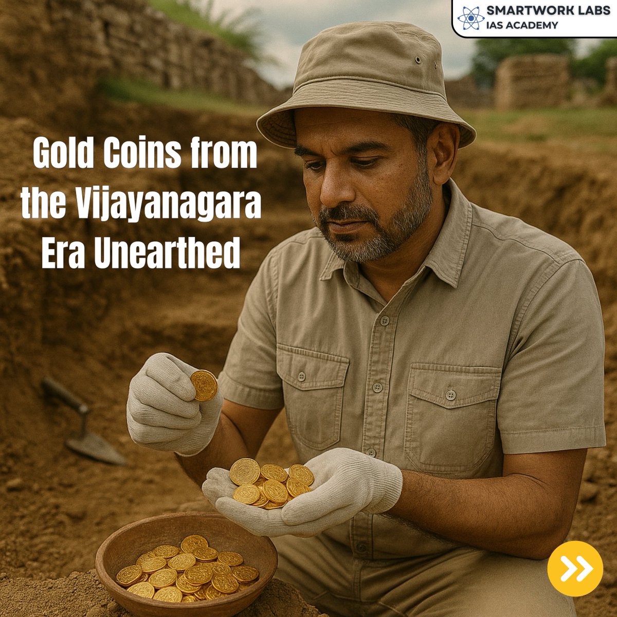 Smartwork_Labs's tweet image. Over 100 gold coins from the Vijayanagara Empire were unearthed at a Chola-era Shiva temple in Kovilur, Tamil Nadu. Featuring the Varaha emblem, these coins likely date to Harihara II or Krishnadevaraya. A major archaeological treasure.
#Vijayanagara #TamilNadu #Archaeology