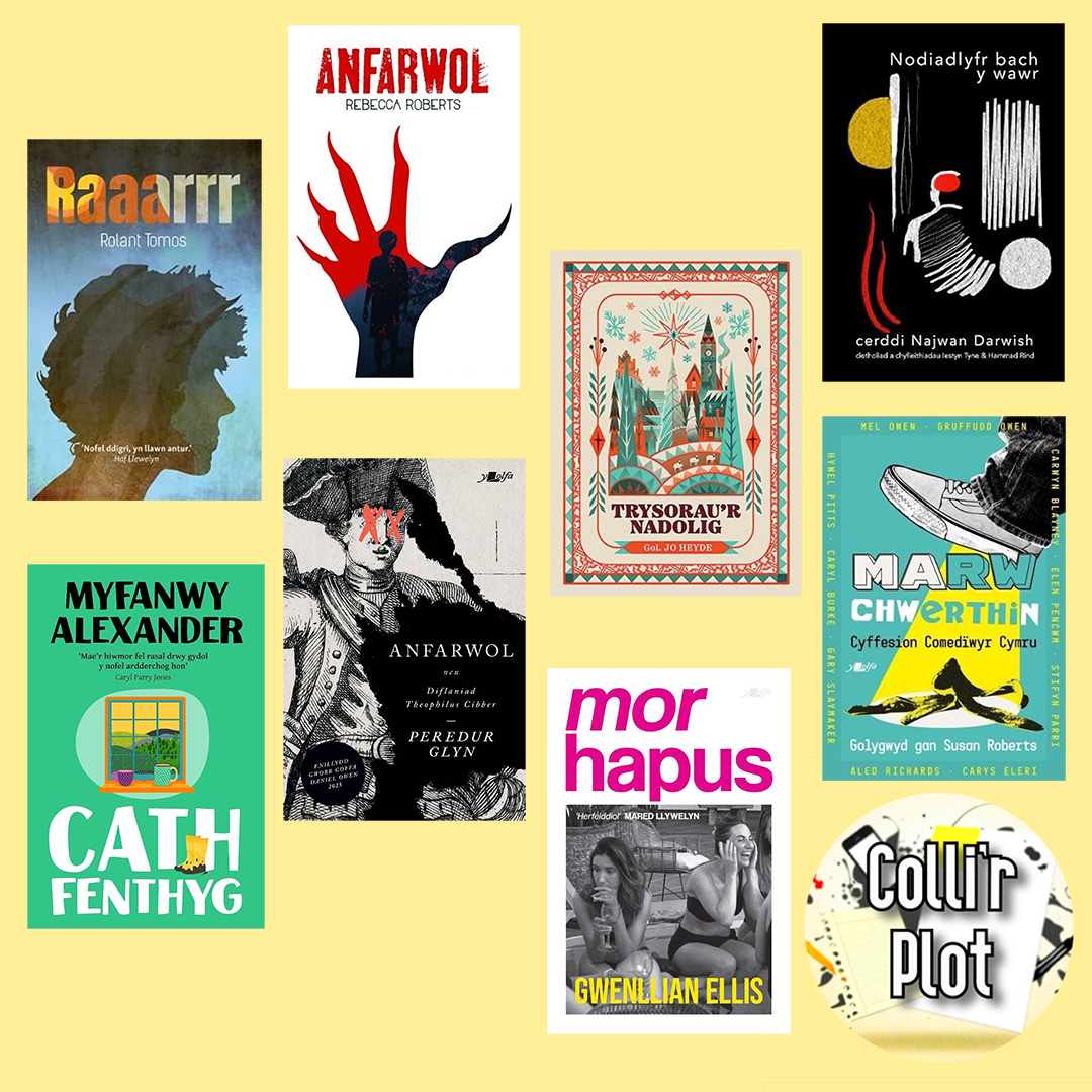 collirplot's tweet image. RAAARRR!🐺

Mae Bethan Byth Di Bod i Japan, Manon mor ysgafn â phluen ar ôl enwebiad Carnegie, ac mae &apos;na lot o chwerthin, chydig o bethau dadleuol ac ambell i sgwrs ddwys.

Dyma restr ddarllen o&apos;r cyfrolau Cymraeg a drafodwyd yn y bennod

Gwrandwch yma linktr.ee/collirplot