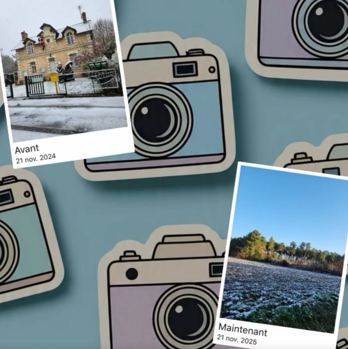 Pour rappel, il y a un an, il y avait déjà eu de la neige à La Lande-Chasles !!!