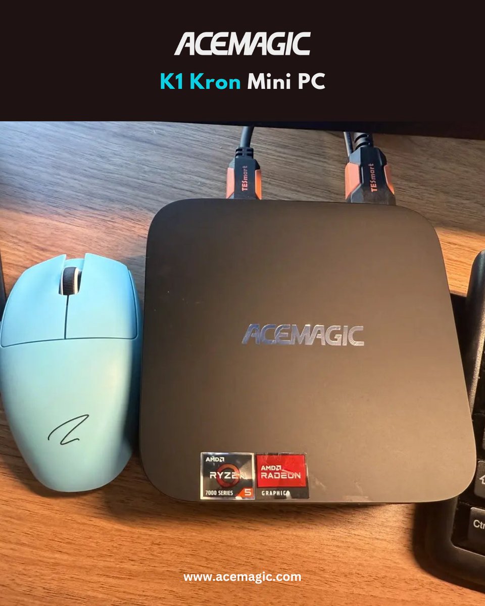 Acemagic_MiniPC's tweet image. ACEMAGIC K1 #MiniPC 🚀💻 Sleek design, compact build, and packed with features you’ll love 🤩🖥️⚡
CPU available: AMD Ryzen™ 5 7430U / Intel Core i5-12600H

🔥Grab yours today👉𝗮𝗰𝗲𝗺𝗮𝗴𝗶𝗰.𝗰𝗼𝗺
🏷️Use code ACEFAN3 🛒💨 (Combine with other codes for more Discount!) 😲🔥

👉…