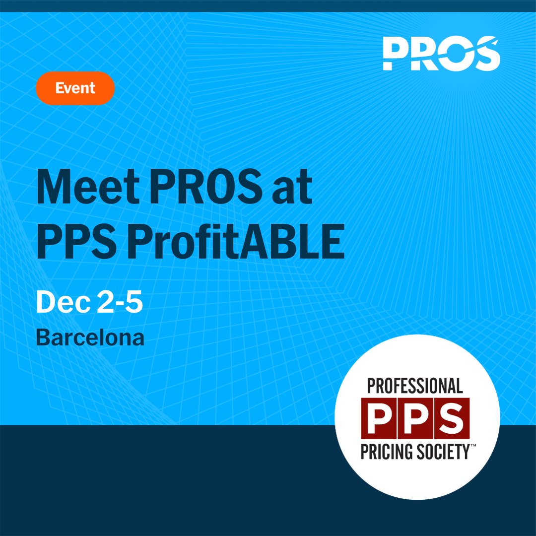 PPS profitABLE Barcelona offers pricing experts crucial frameworks for ongoing profitability using innovative pricing models and technology. Improve your pricing strategy with industry leaders.
December 2–5
Save your seat: ms.spr.ly/6017tTfBv