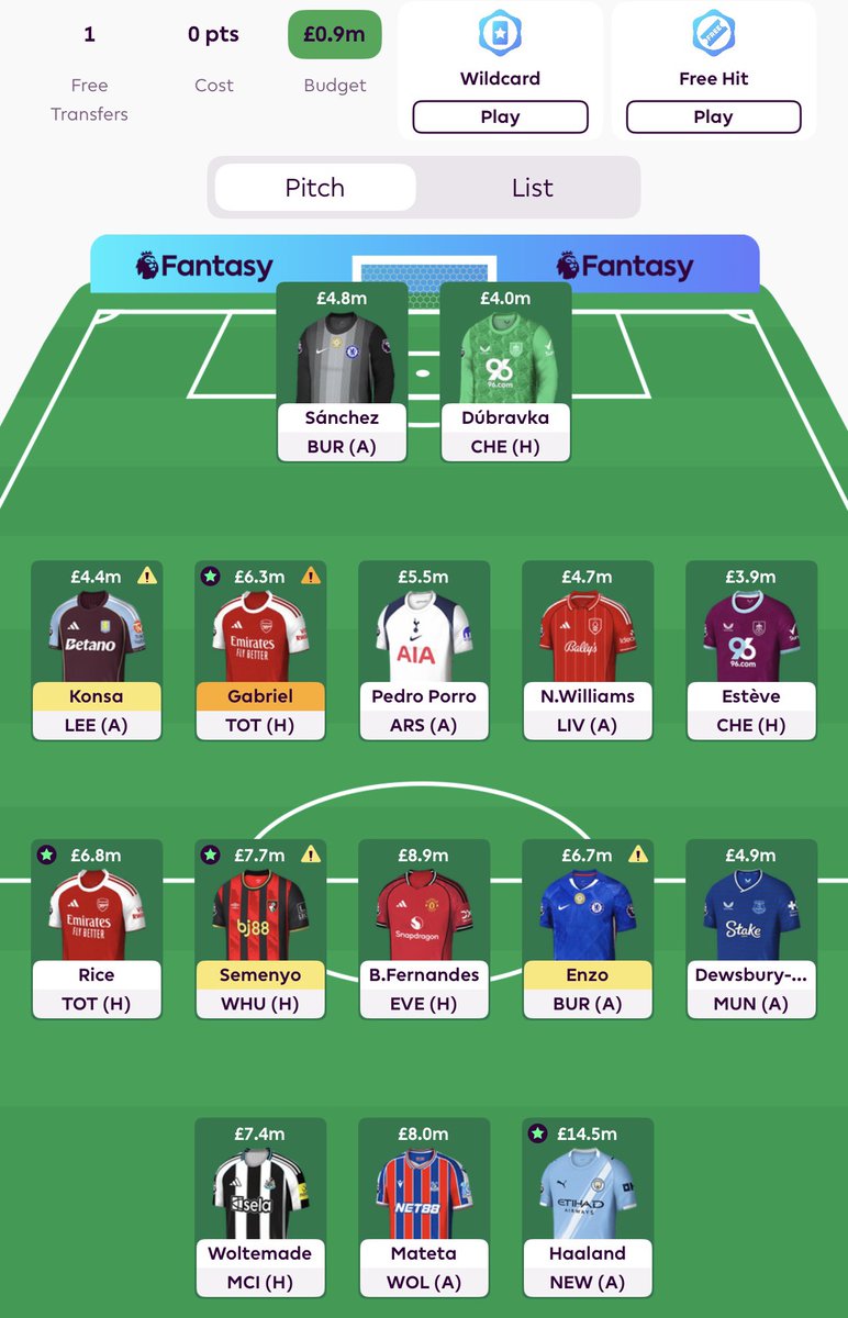 adirf10's tweet photo. @FPLGOAT7 Would you wildcard this? https://t.co/iMGcrunN72