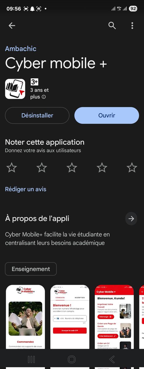 isaackunda5's tweet image. J&apos;ai participer aux développement de l&apos;application mobile Cyber Mobile + en tant que dévelloppeur mobile

La première app que je publie sur Playstore, la version ios arrive 

Bref je suis heureux !!!

#technology #flutterdev #FlutterAppDevelopment

@FlutterDev